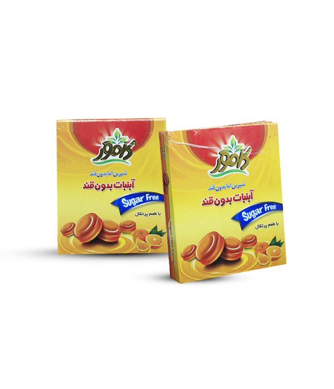 آبنبات طعم پرتقال بدون قند رژیمی